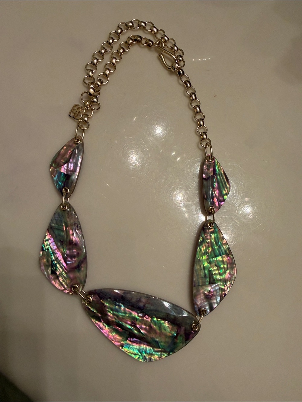 Kendra Scott Abalone Shell Statement Necklace - Iridescent Multicolor